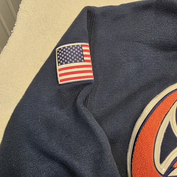 Vintage Johnny Blaze Queens NY Size XL Logo Hoodie Sweatshirt Blue‎ Hip Hop - Picture 4 of 13